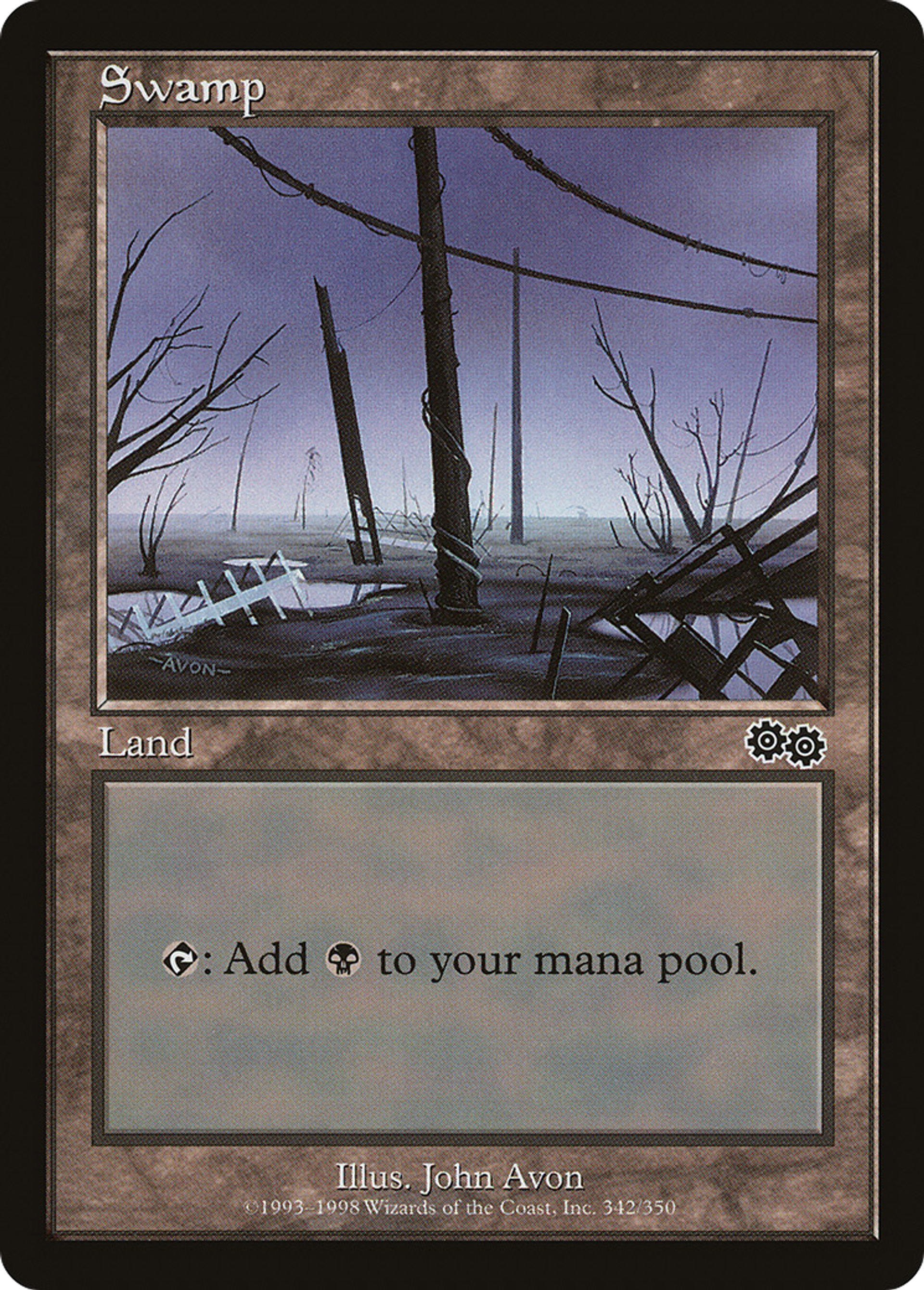 Swamp — Urza's Saga — Magic: The Gathering