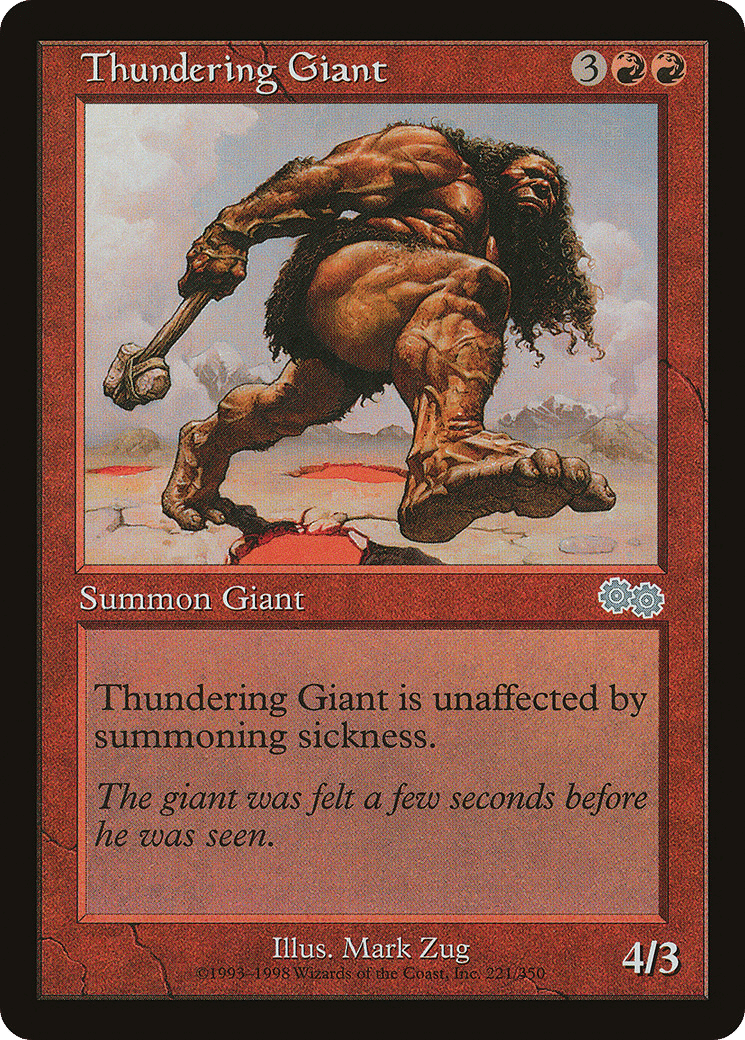 Thundering Giant — Urza's Saga — Magic: The Gathering