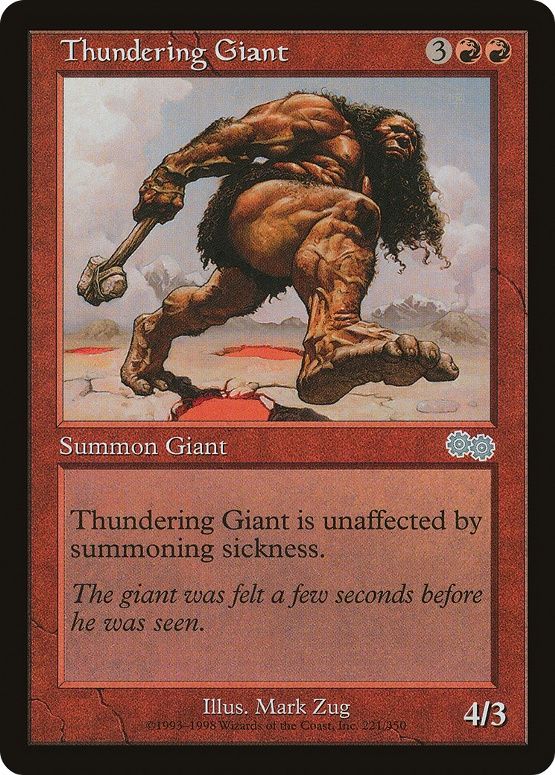 Géant fulminant — Urza's Saga — Magic: The Gathering