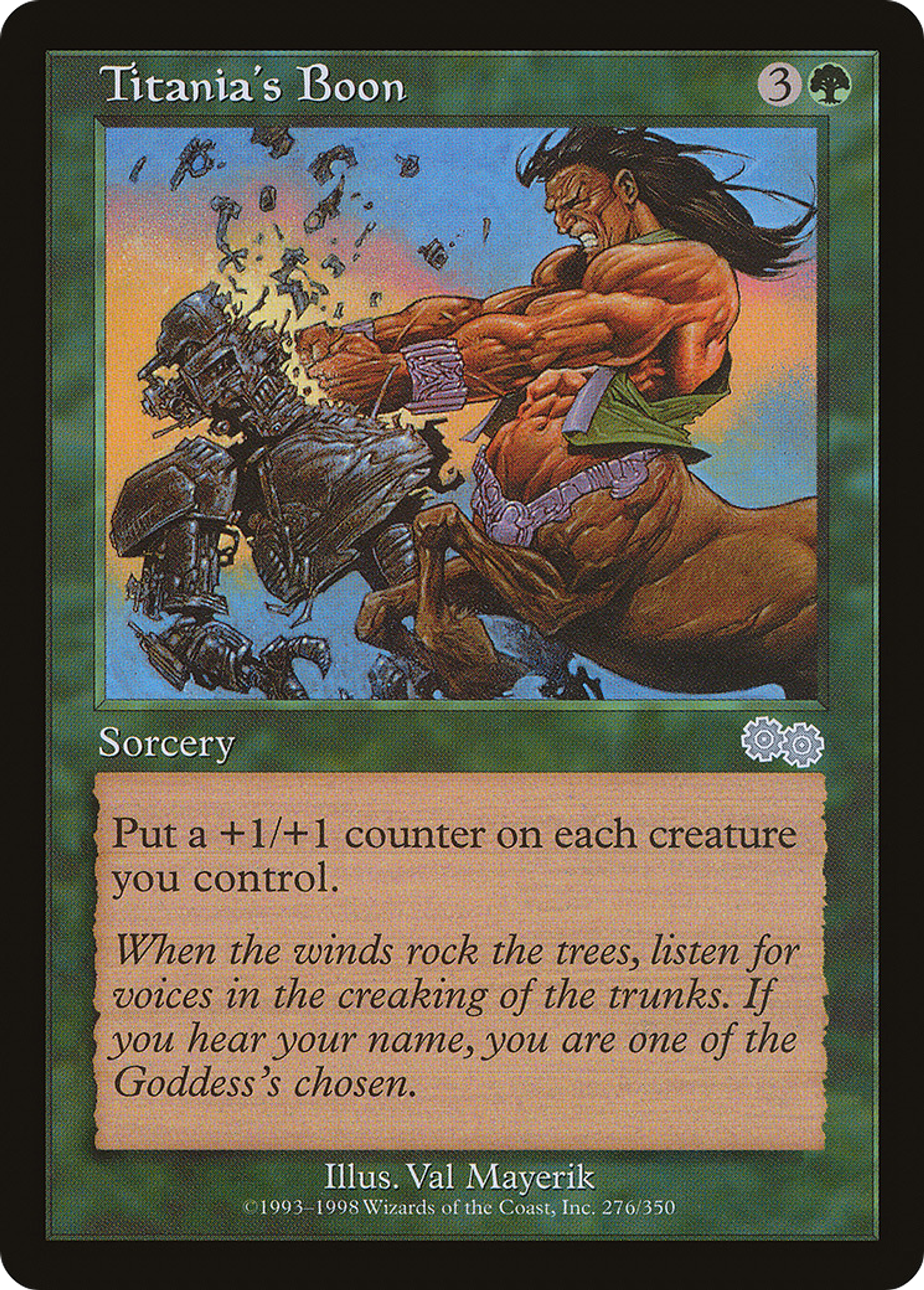 Titania's Boon — Urza's Saga — Magic: The Gathering