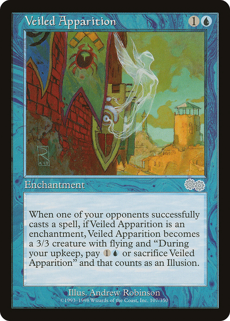 Veiled Apparition — Urza's Saga — Magic: The Gathering