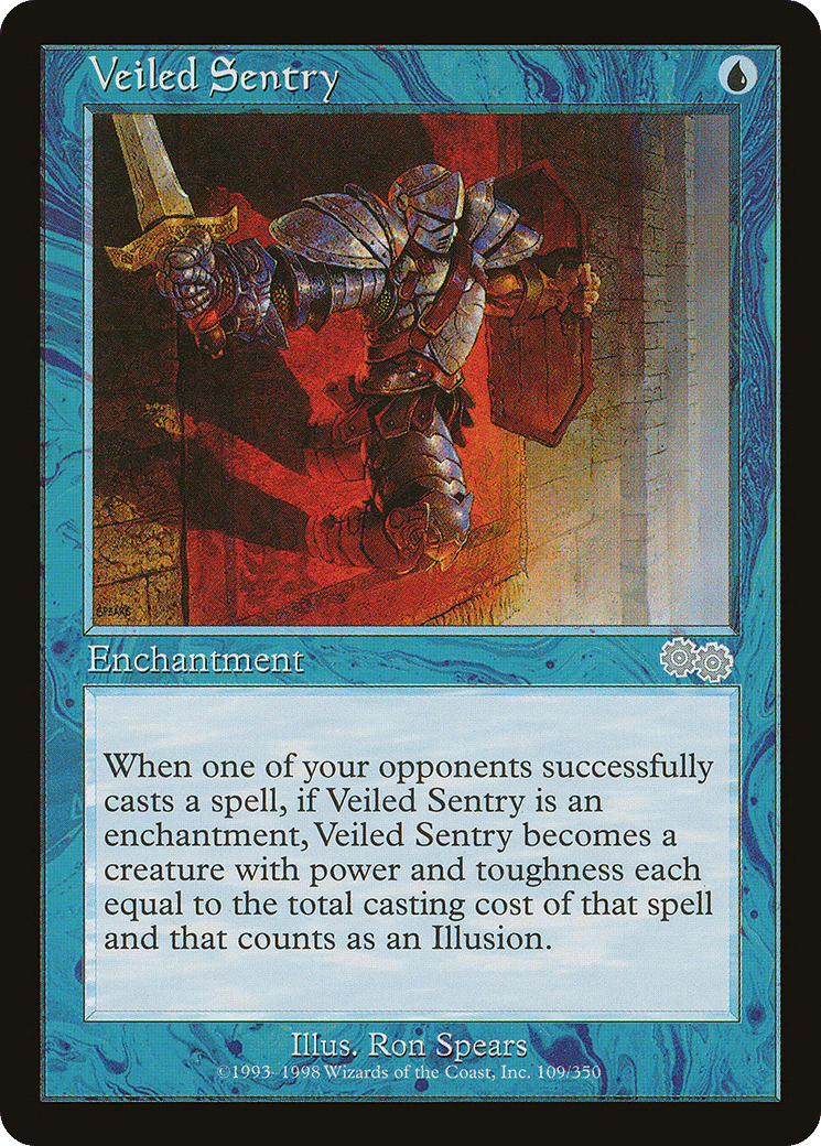 Veiled Sentry — Urza's Saga — Magic: The Gathering