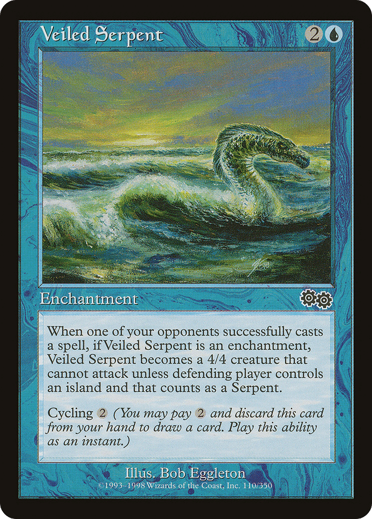 Veiled Serpent — Urza's Saga — Magic: The Gathering
