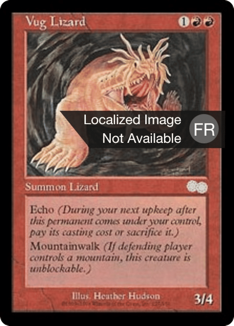 Lézard des caverne — Urza's Saga — Magic: The Gathering