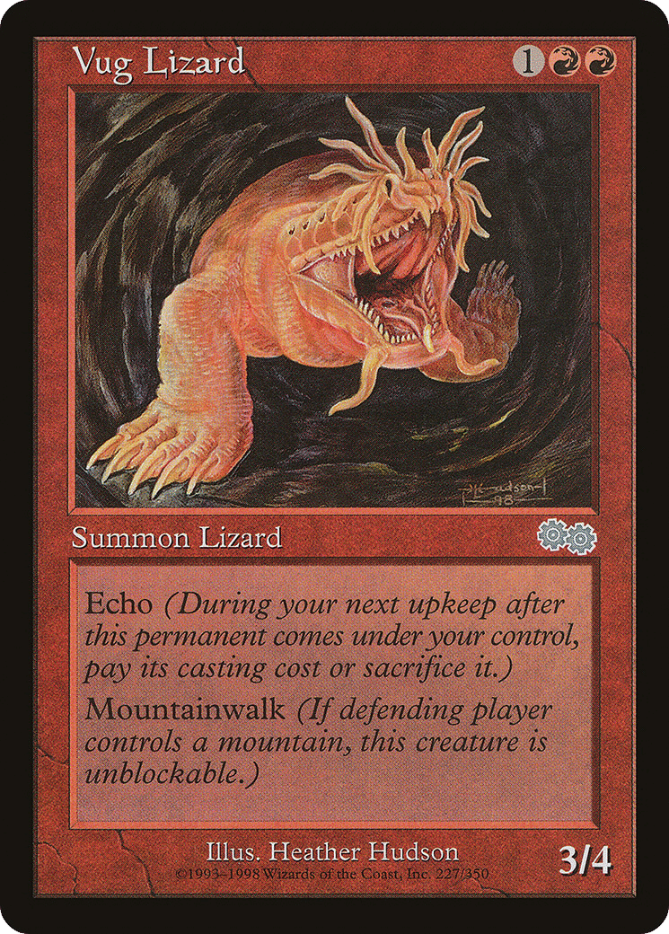 Vug Lizard — Urza's Saga — Magic: The Gathering
