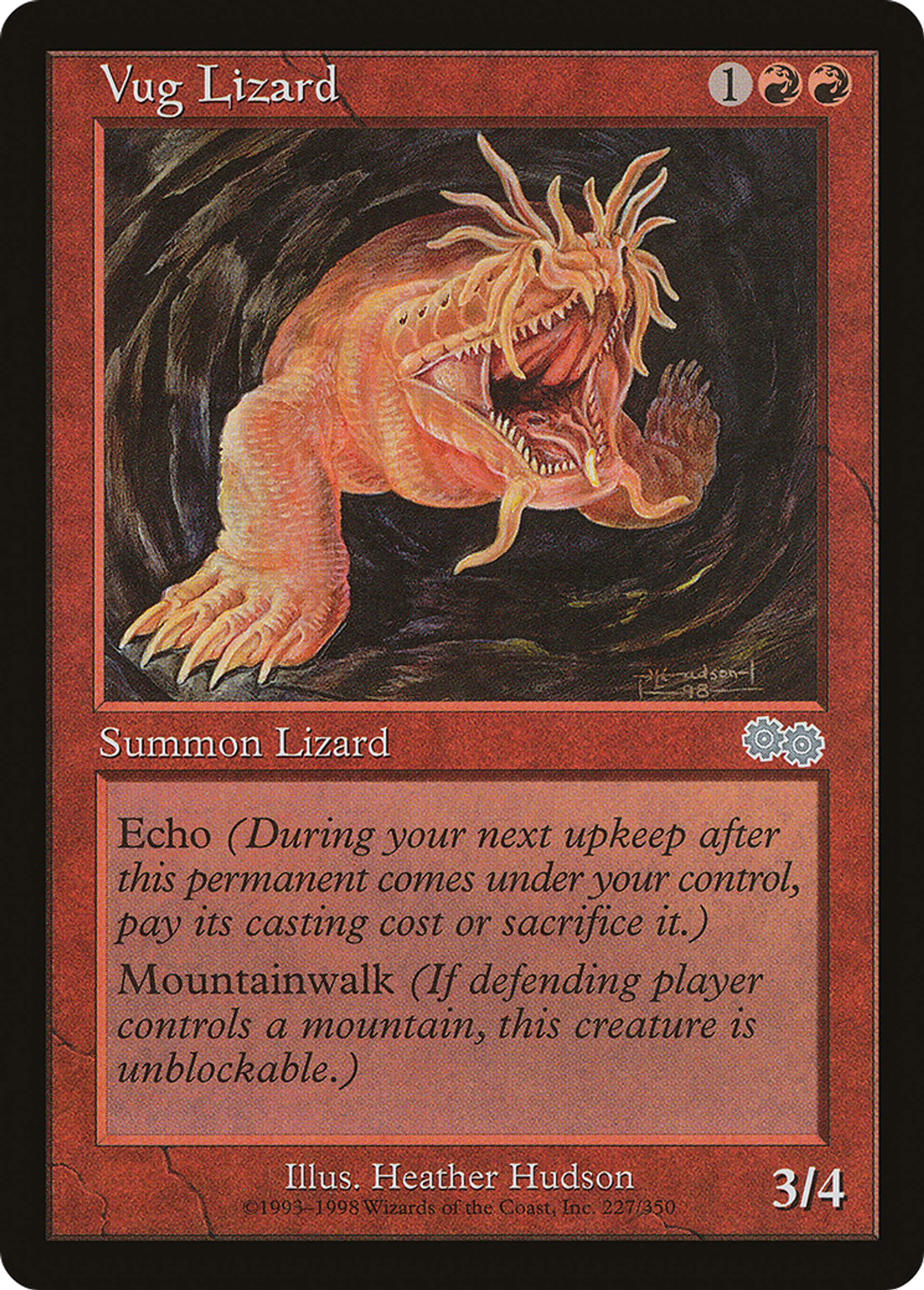 Lézard des caverne — Urza's Saga — Magic: The Gathering
