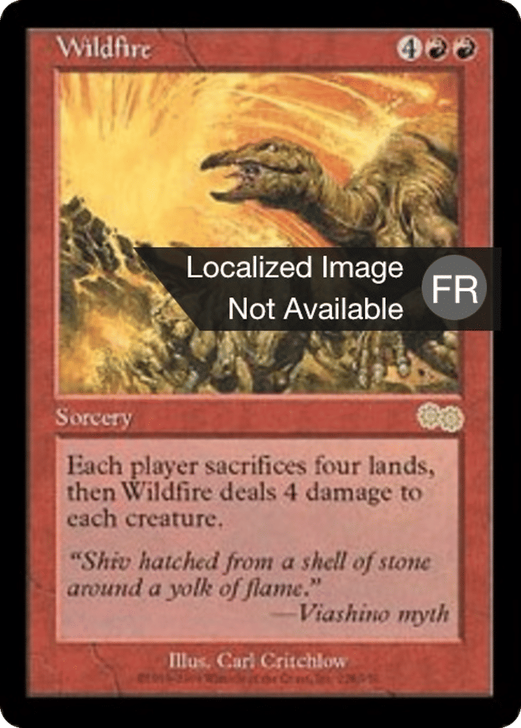 Feu dévastateur — Urza's Saga — Magic: The Gathering