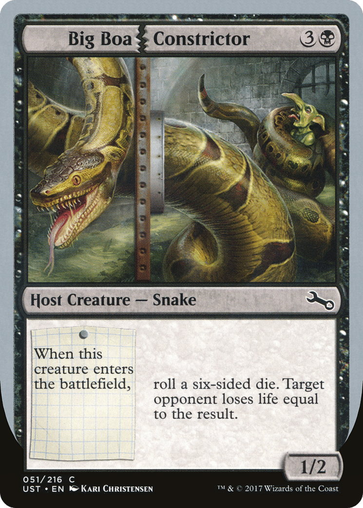 Big Boa Constrictor — Unstable — Magic: The Gathering