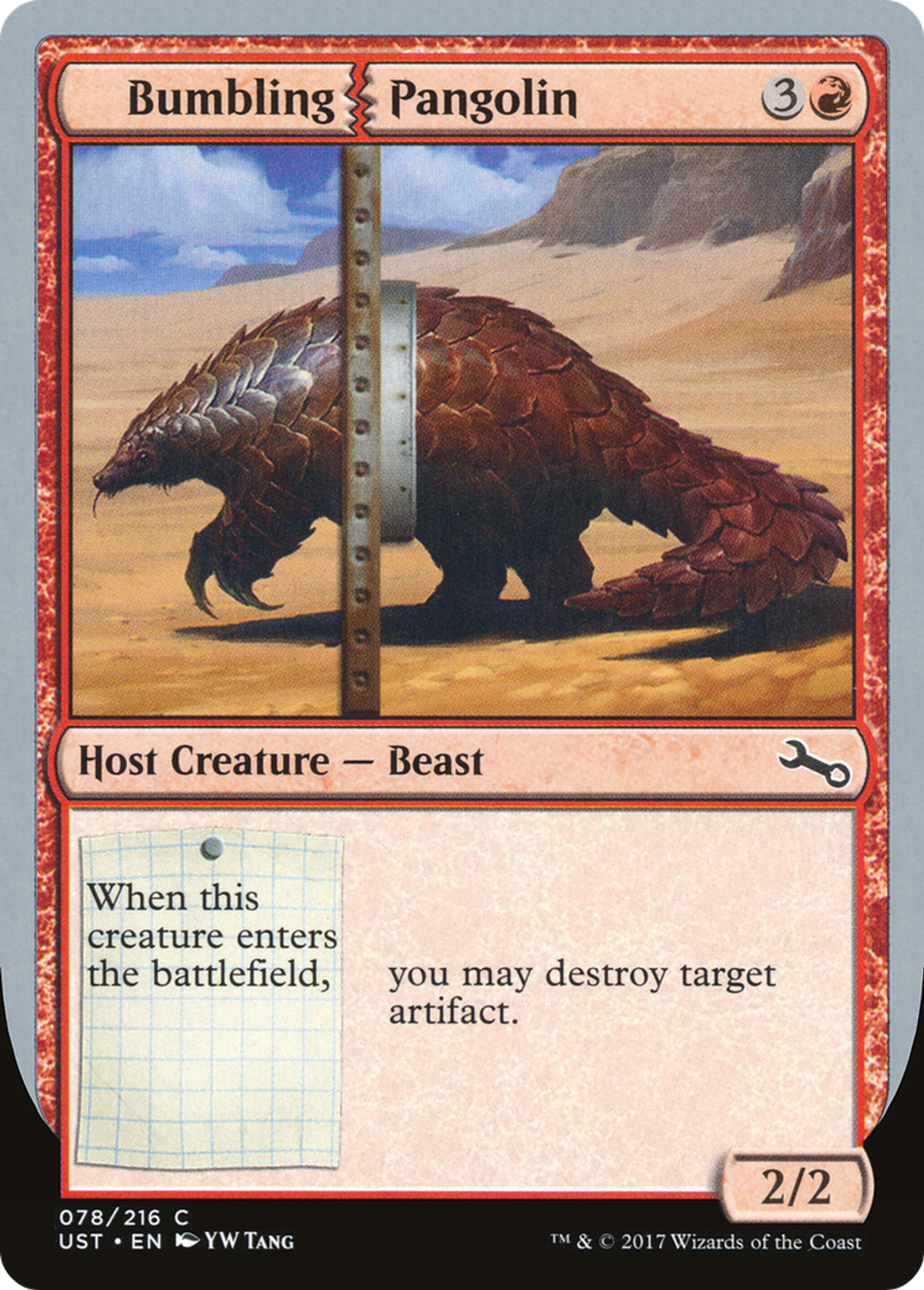 Bumbling Pangolin — Unstable — Magic: The Gathering