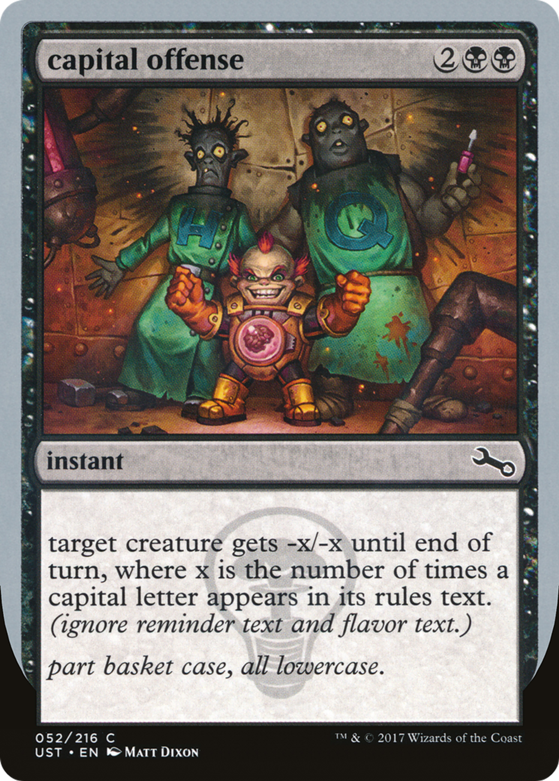 capital offense — Unstable — Magic: The Gathering