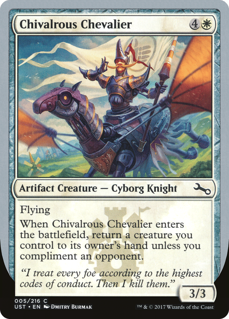 Chivalrous Chevalier — Unstable — Magic: The Gathering