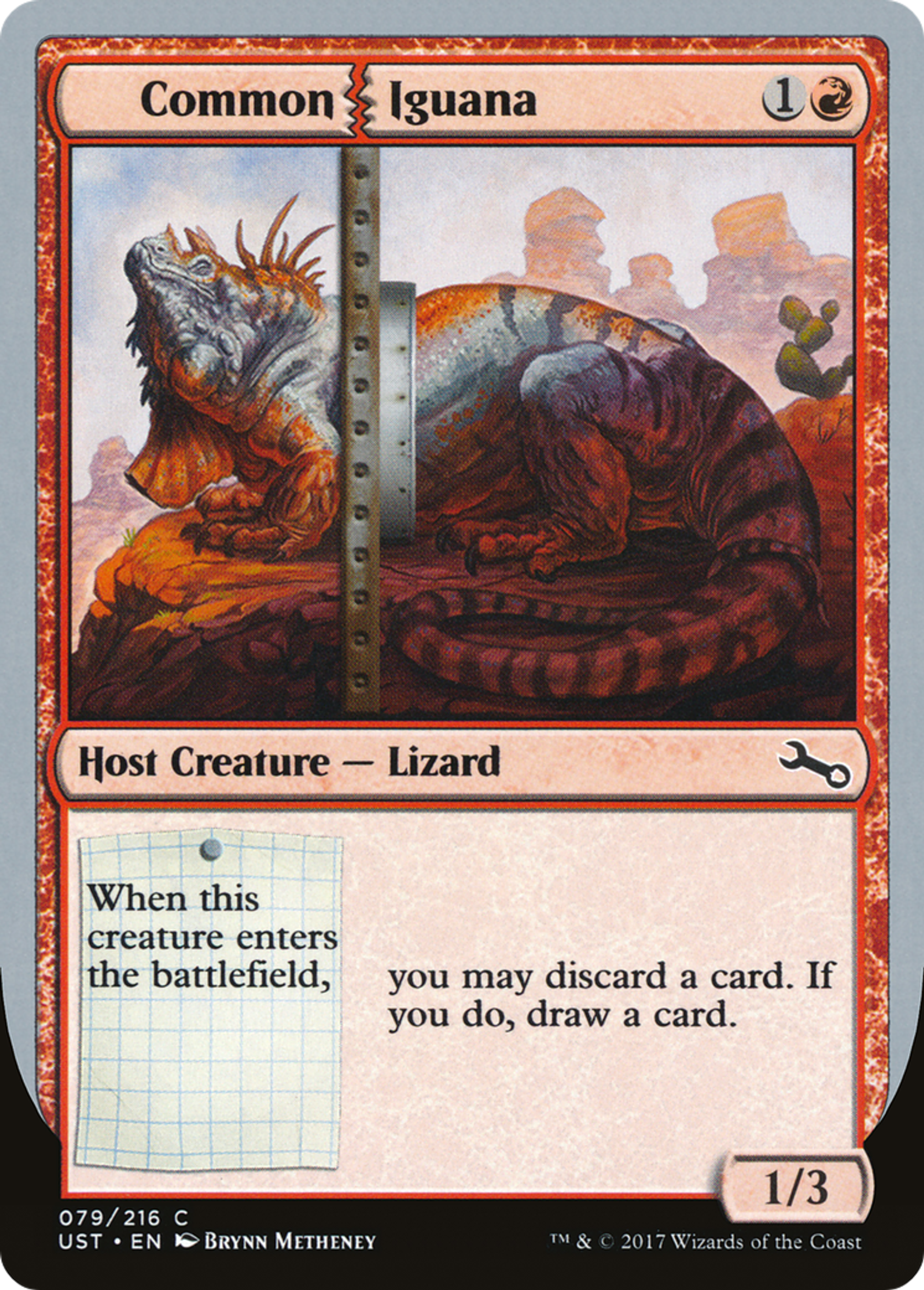 Common Iguana — Unstable — Magic: The Gathering