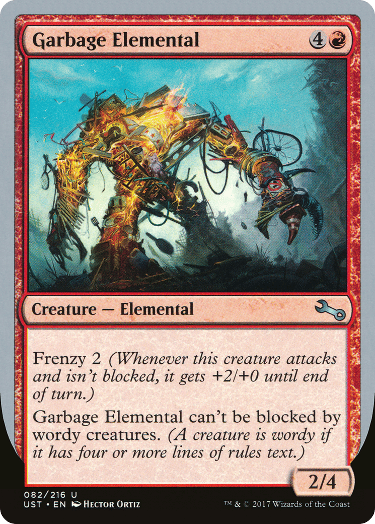 Garbage Elemental — Unstable — Magic: The Gathering