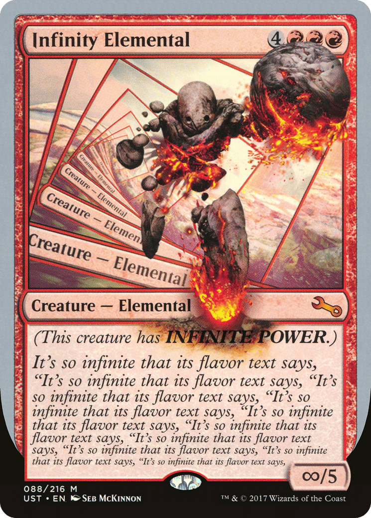 Infinity Elemental — Unstable — Magic: The Gathering