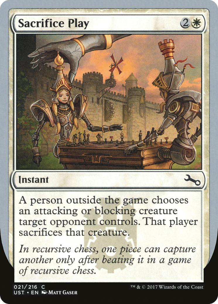 Sacrifice Play — Unstable — Magic: The Gathering