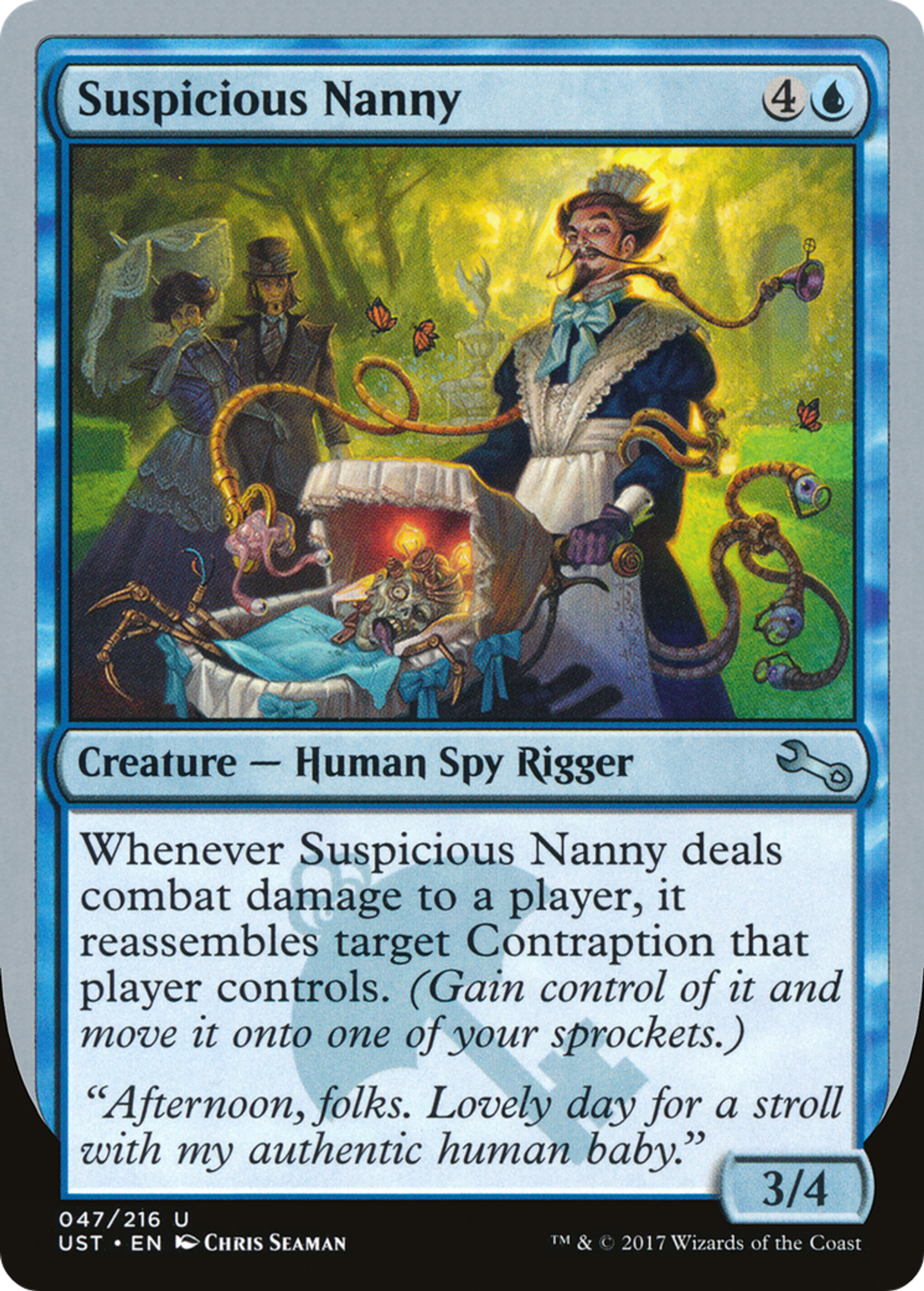 Suspicious Nanny — Unstable — Magic: The Gathering