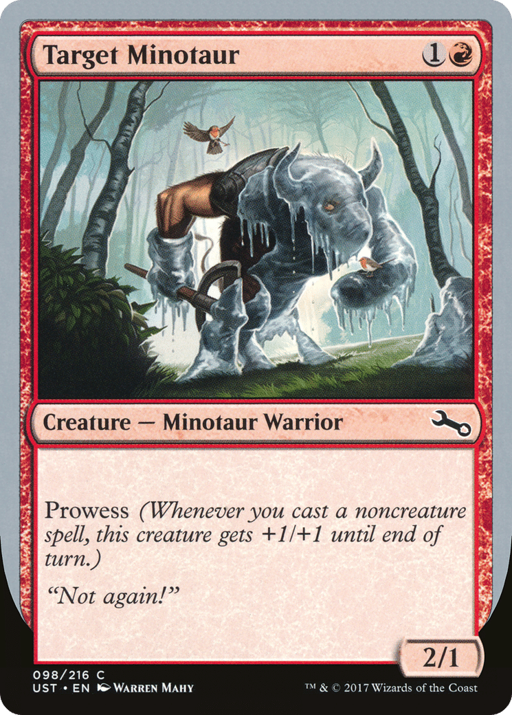 Target Minotaur — Unstable — Magic: The Gathering