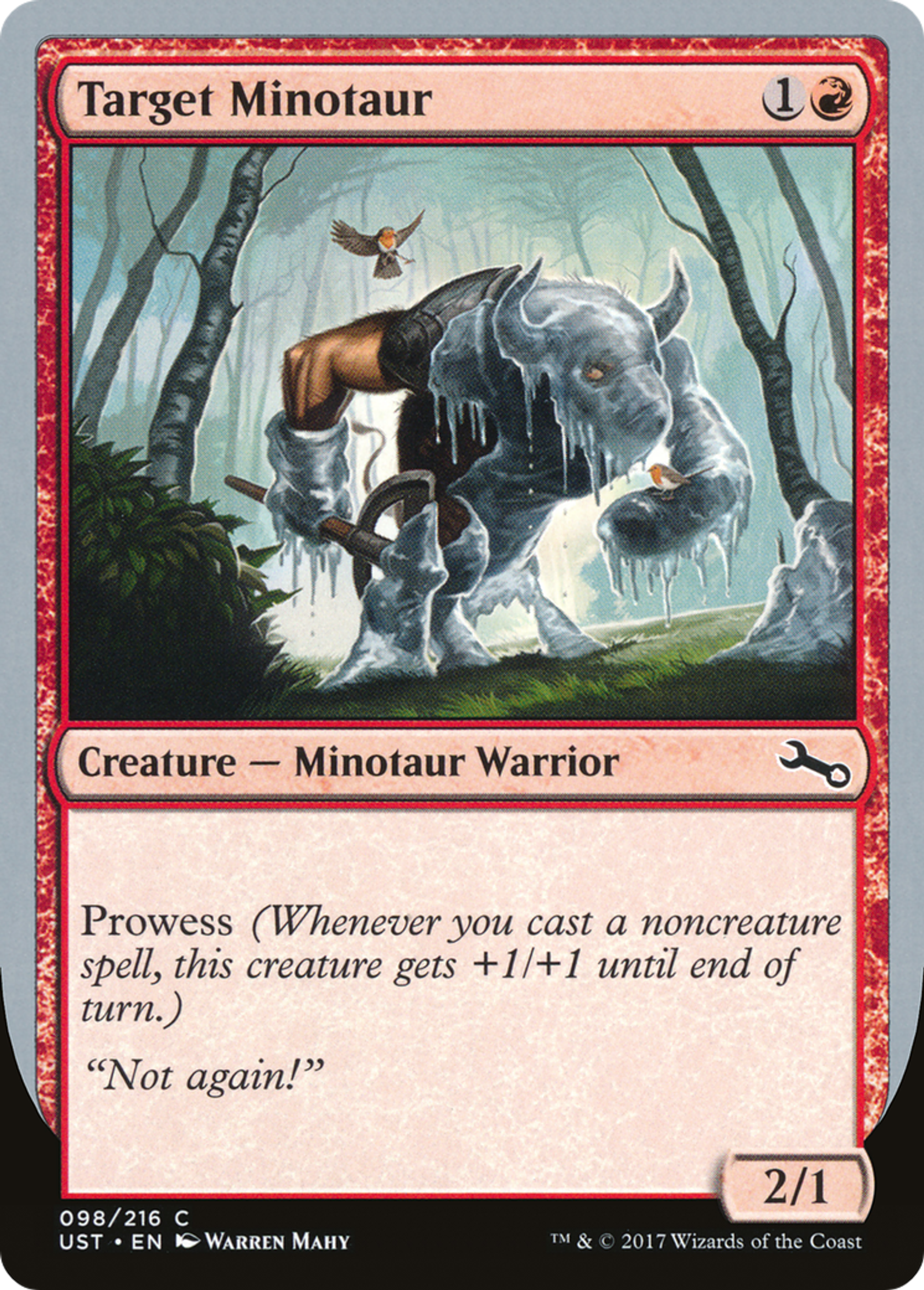 Target Minotaur — Unstable — Magic: The Gathering