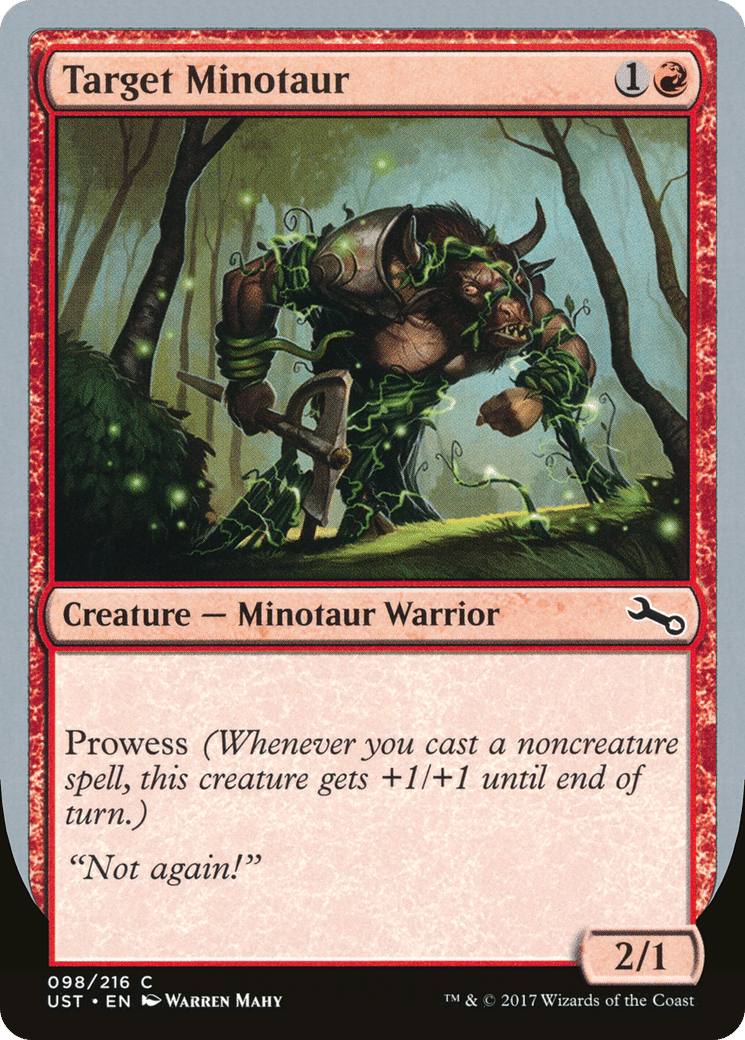 Target Minotaur — Unstable — Magic: The Gathering