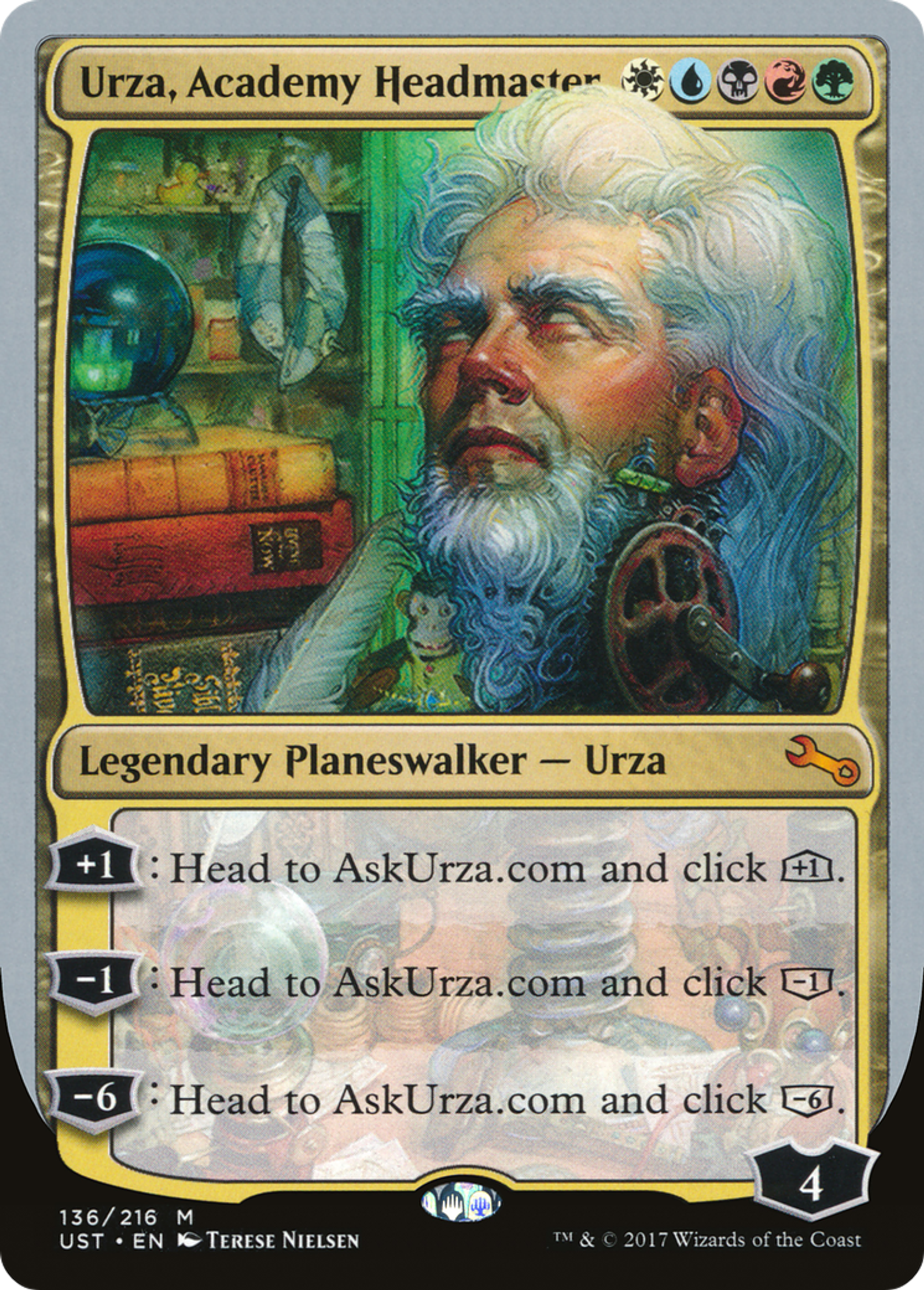Urza, Academy Headmaster — Unstable — Magic: The Gathering