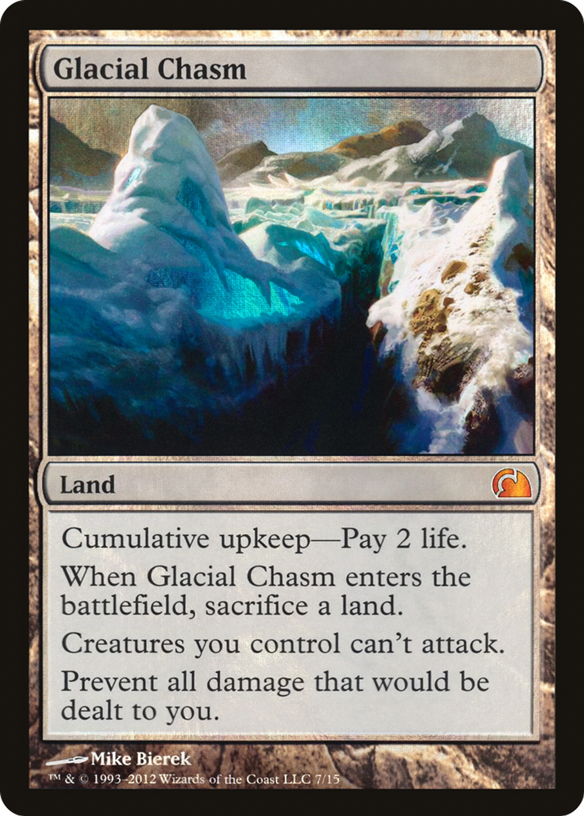 Glacial Chasm — From the Vault: Realms — Magic: The Gathering