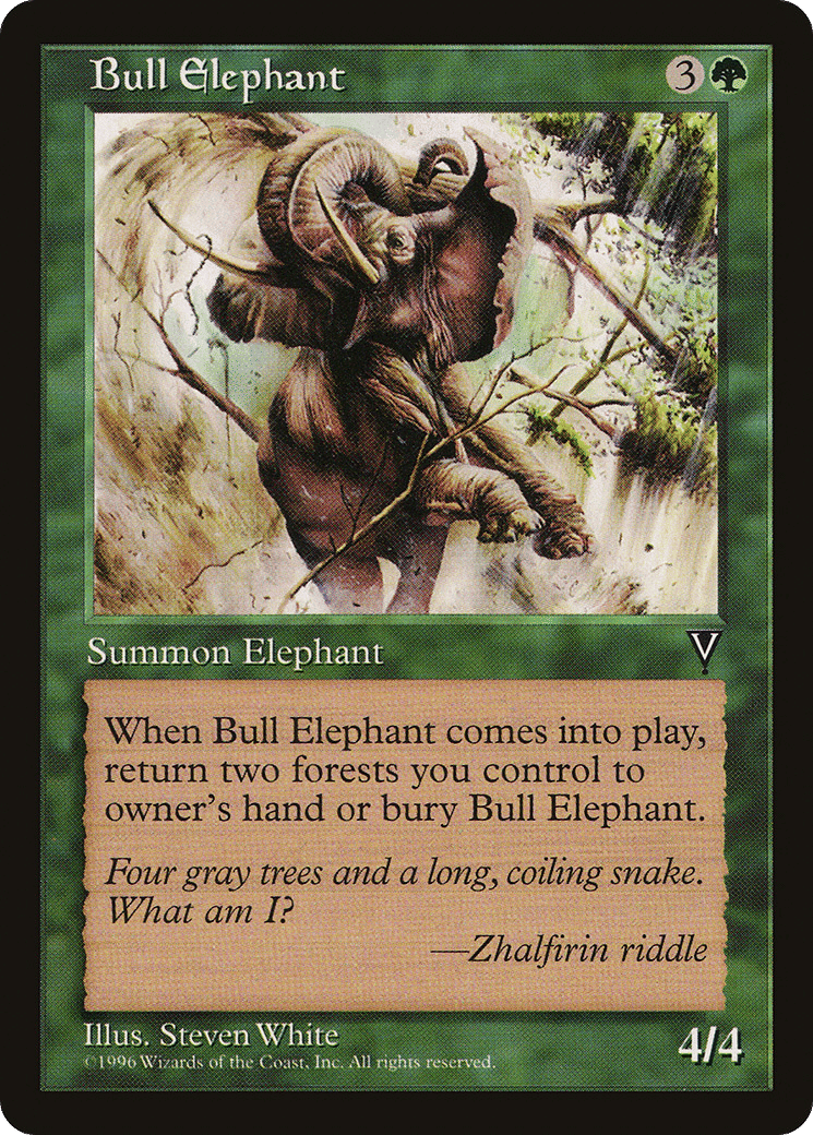 Bull Elephant — Visions — Magic: The Gathering