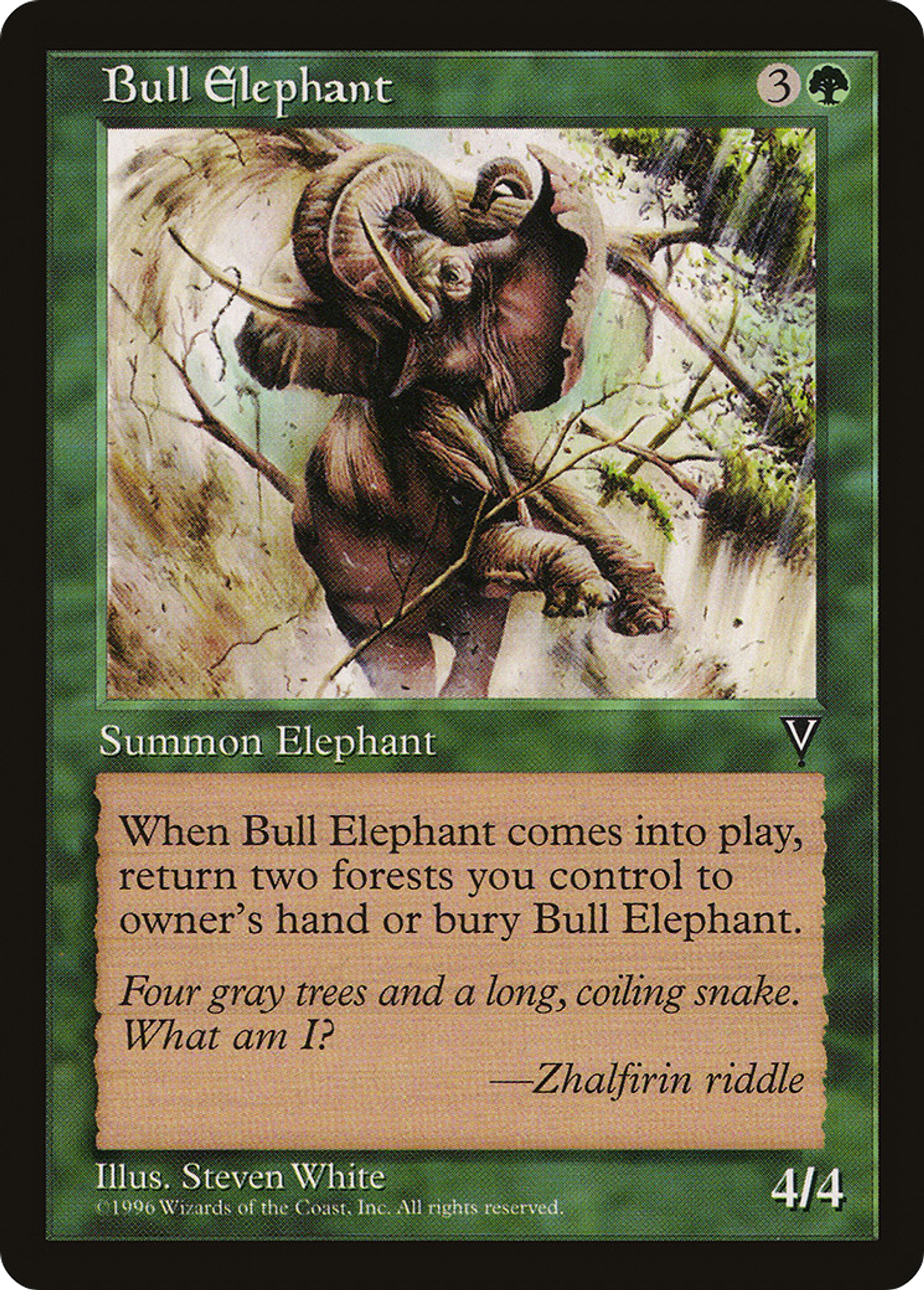 Bull Elephant — Visions — Magic: The Gathering