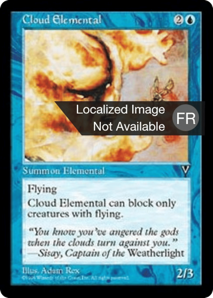 Élémental de nuage — Visions — Magic: The Gathering