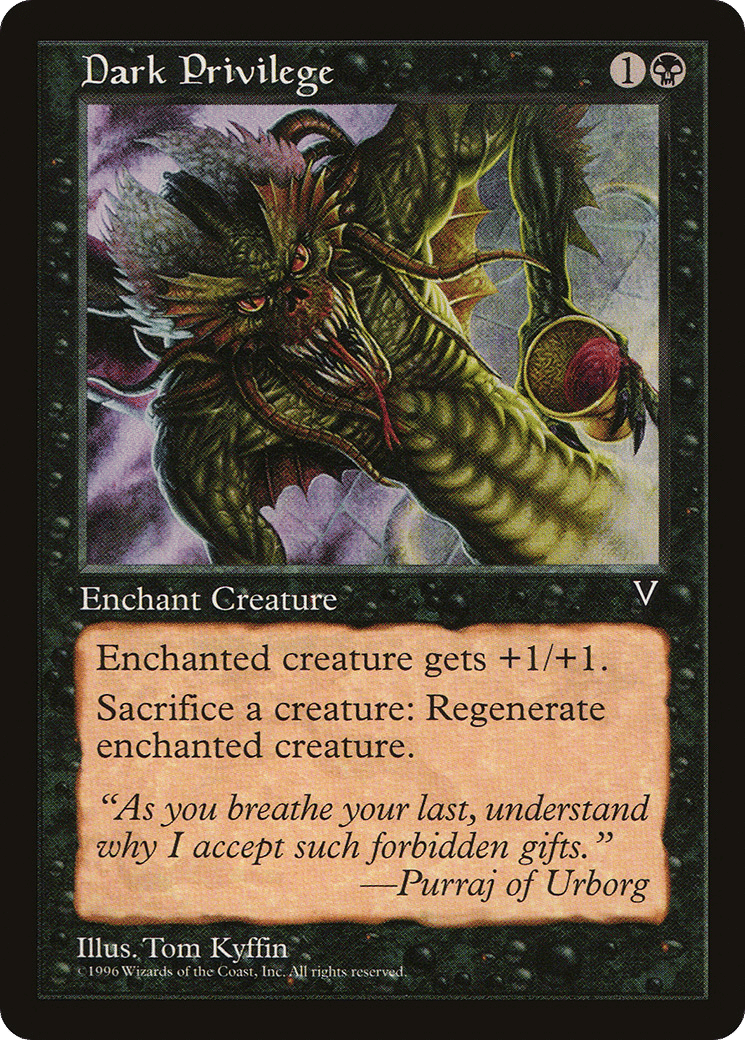 Dark Privilege — Visions — Magic: The Gathering