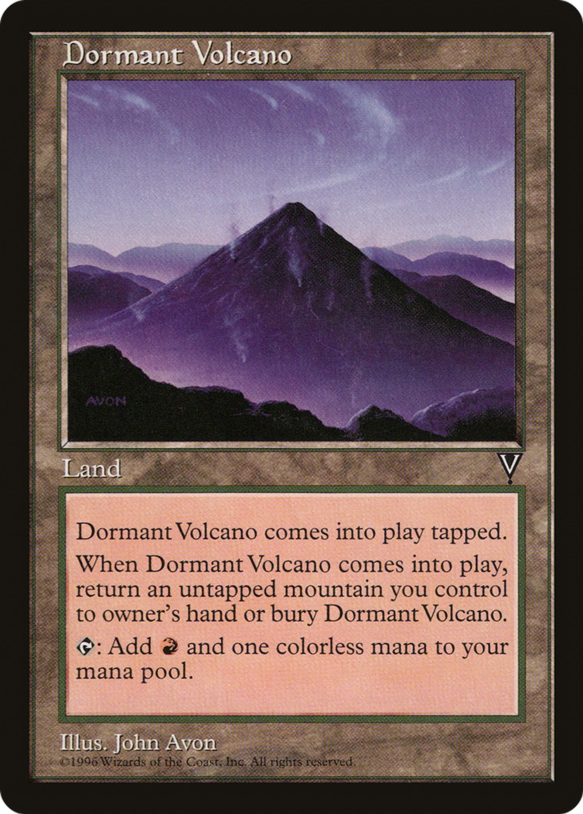 Dormant Volcano — Visions — Magic: The Gathering