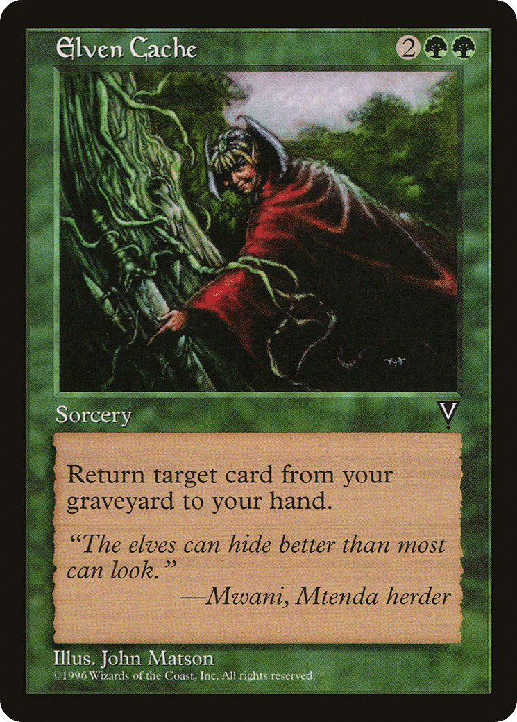Elven Cache — Visions — Magic: The Gathering