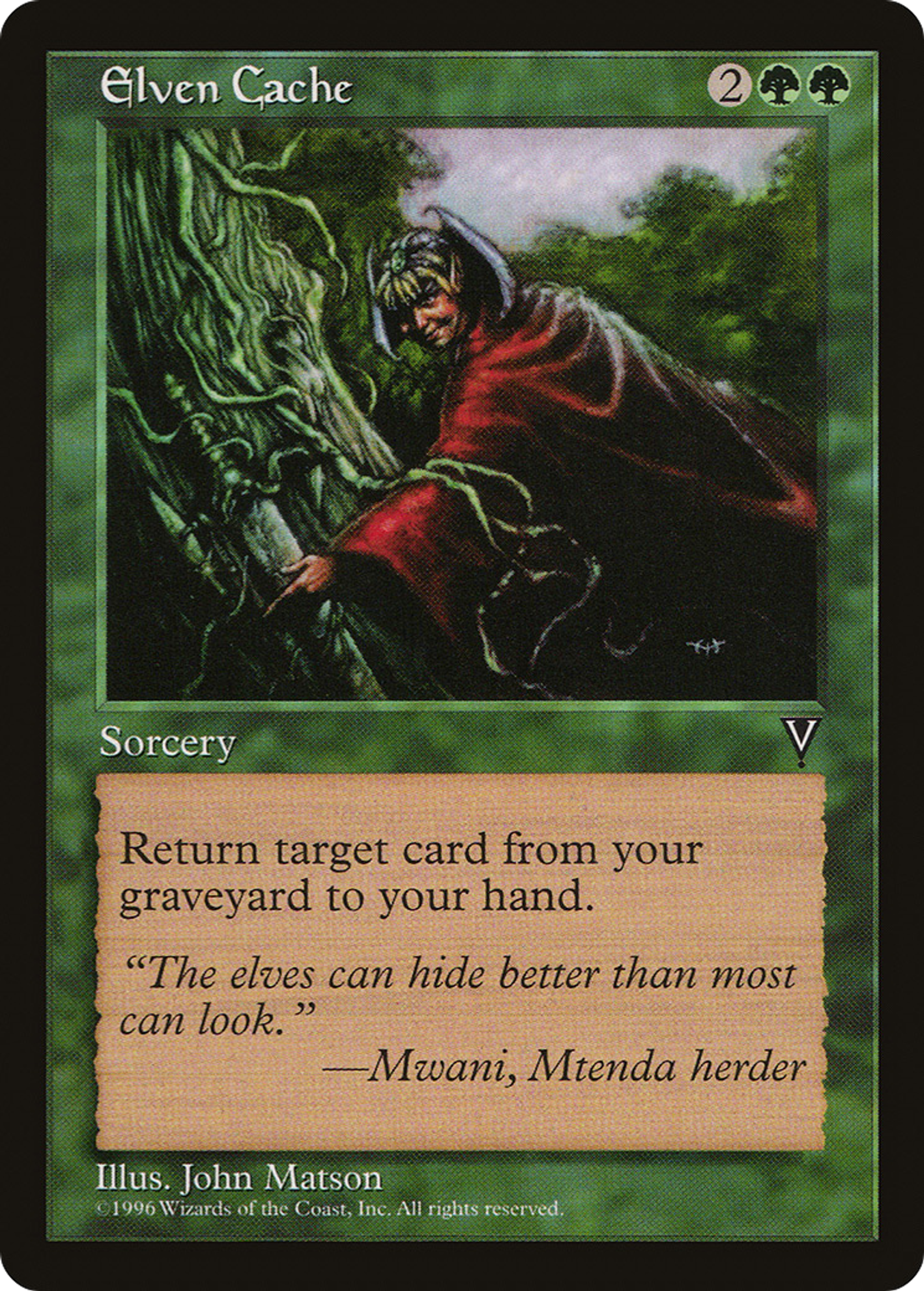 Elven Cache — Visions — Magic: The Gathering