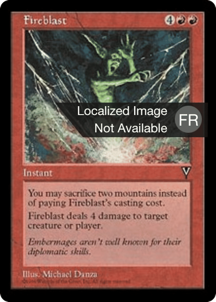 Salve de feu — Visions — Magic: The Gathering