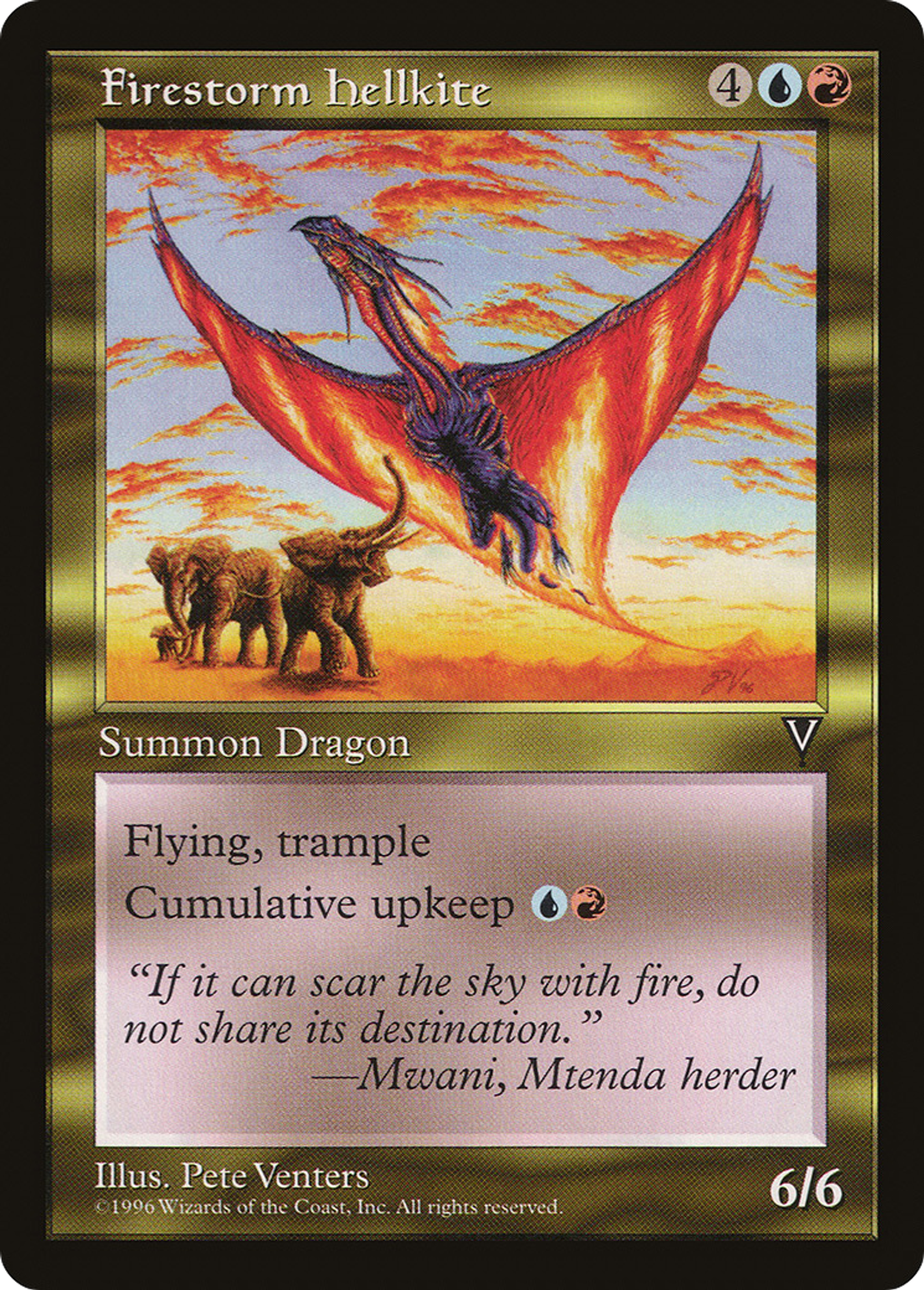 Firestorm Hellkite — Visions — Magic: The Gathering