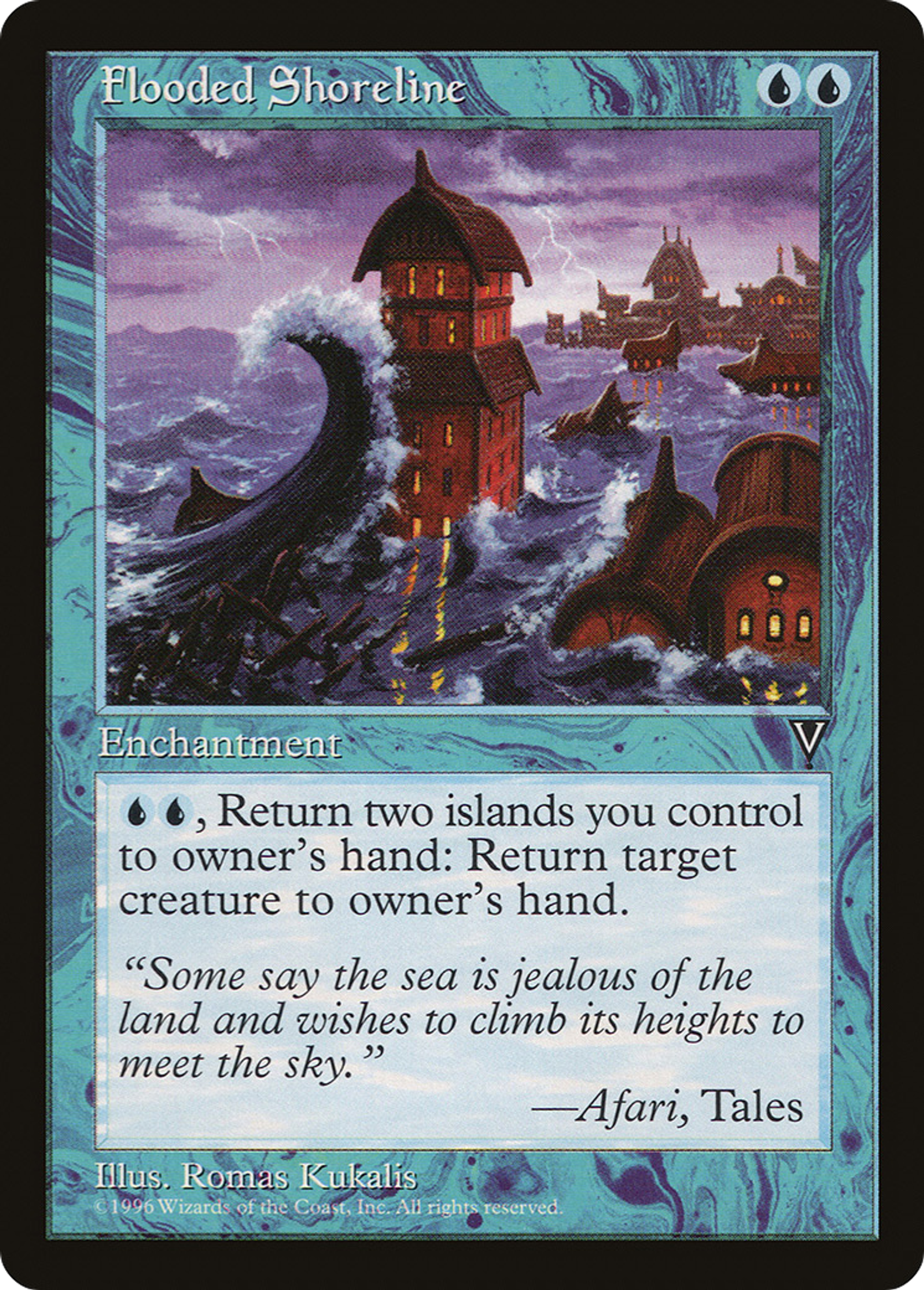 Flooded Shoreline — Visions — Magic: The Gathering