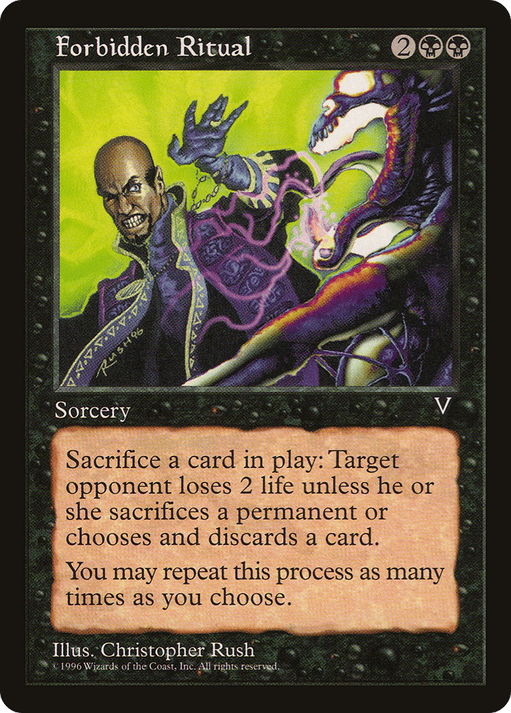 Forbidden Ritual — Visions — Magic: The Gathering