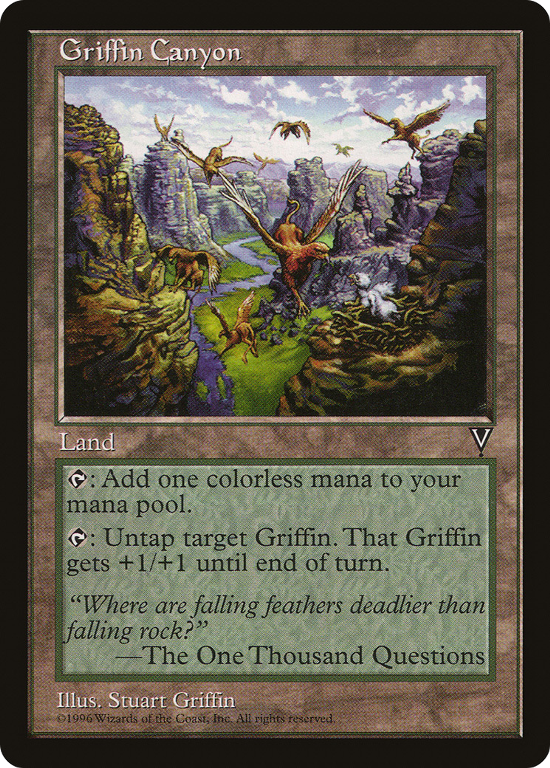 Griffin Canyon — Visions — Magic: The Gathering