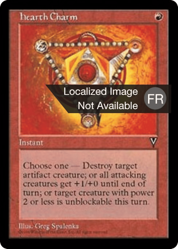 Charme de l'âtre — Visions — Magic: The Gathering