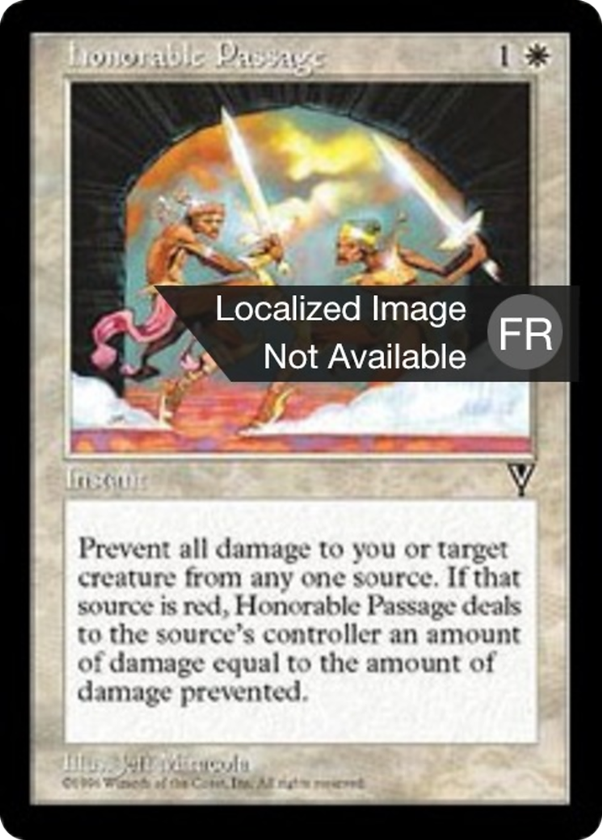 Passage honorable — Visions — Magic: The Gathering