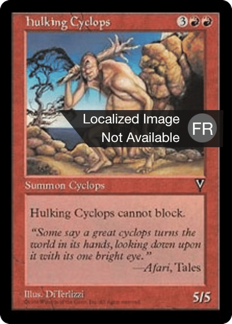 Cyclope lourdaud — Visions — Magic: The Gathering