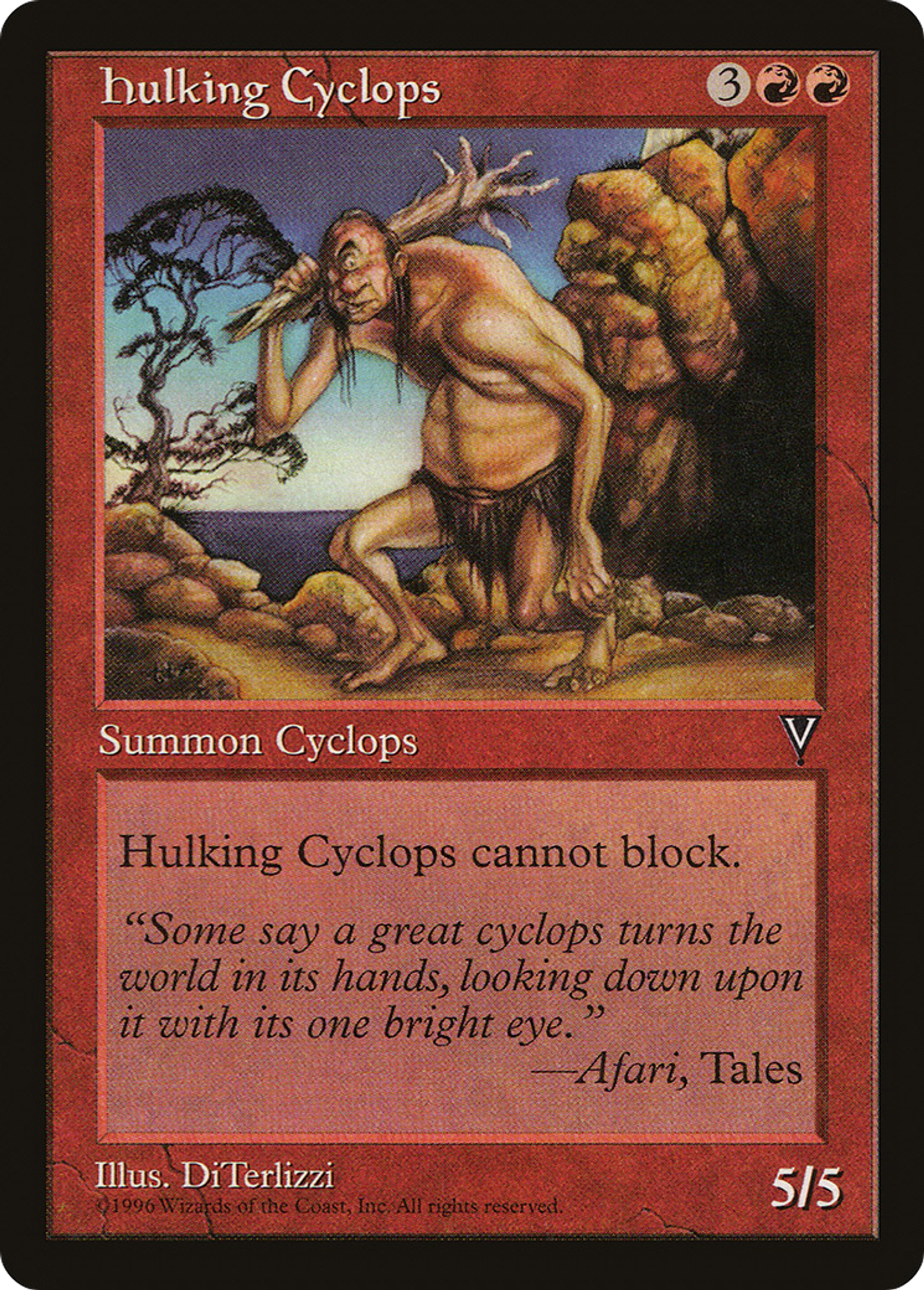 Hulking Cyclops — Visions — Magic: The Gathering