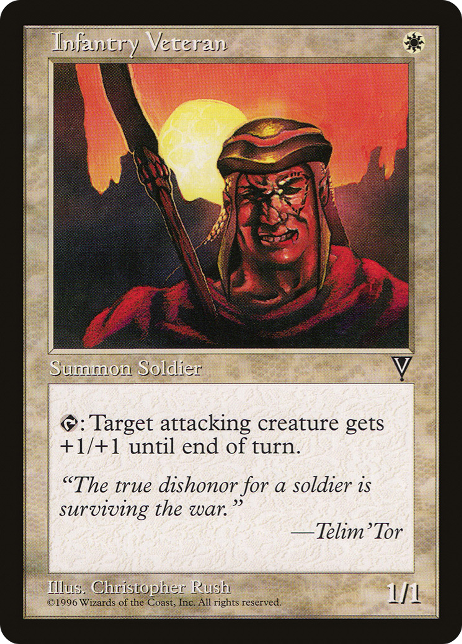 Infantry Veteran — Visions — Magic: The Gathering