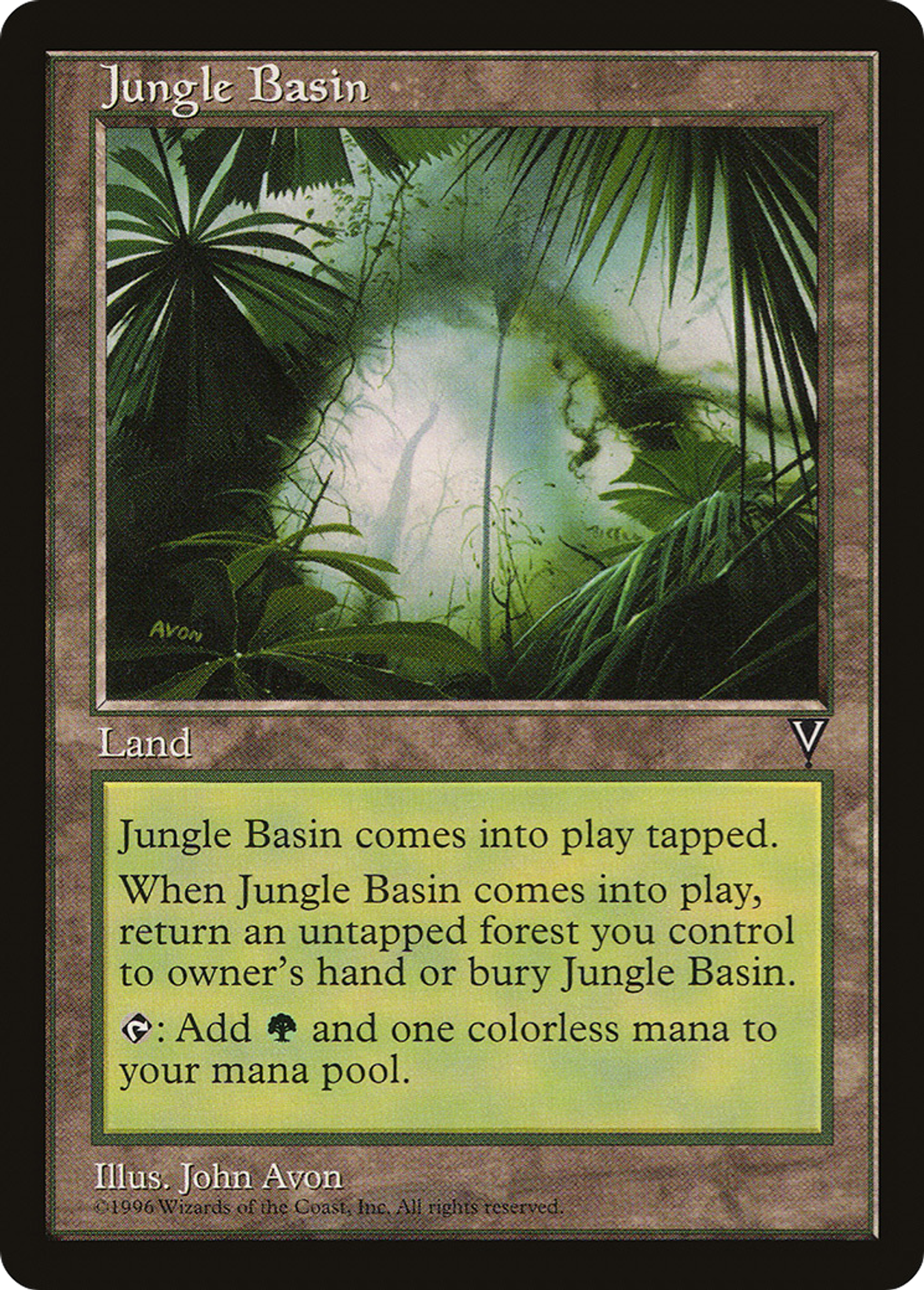 Jungle Basin — Visions — Magic: The Gathering