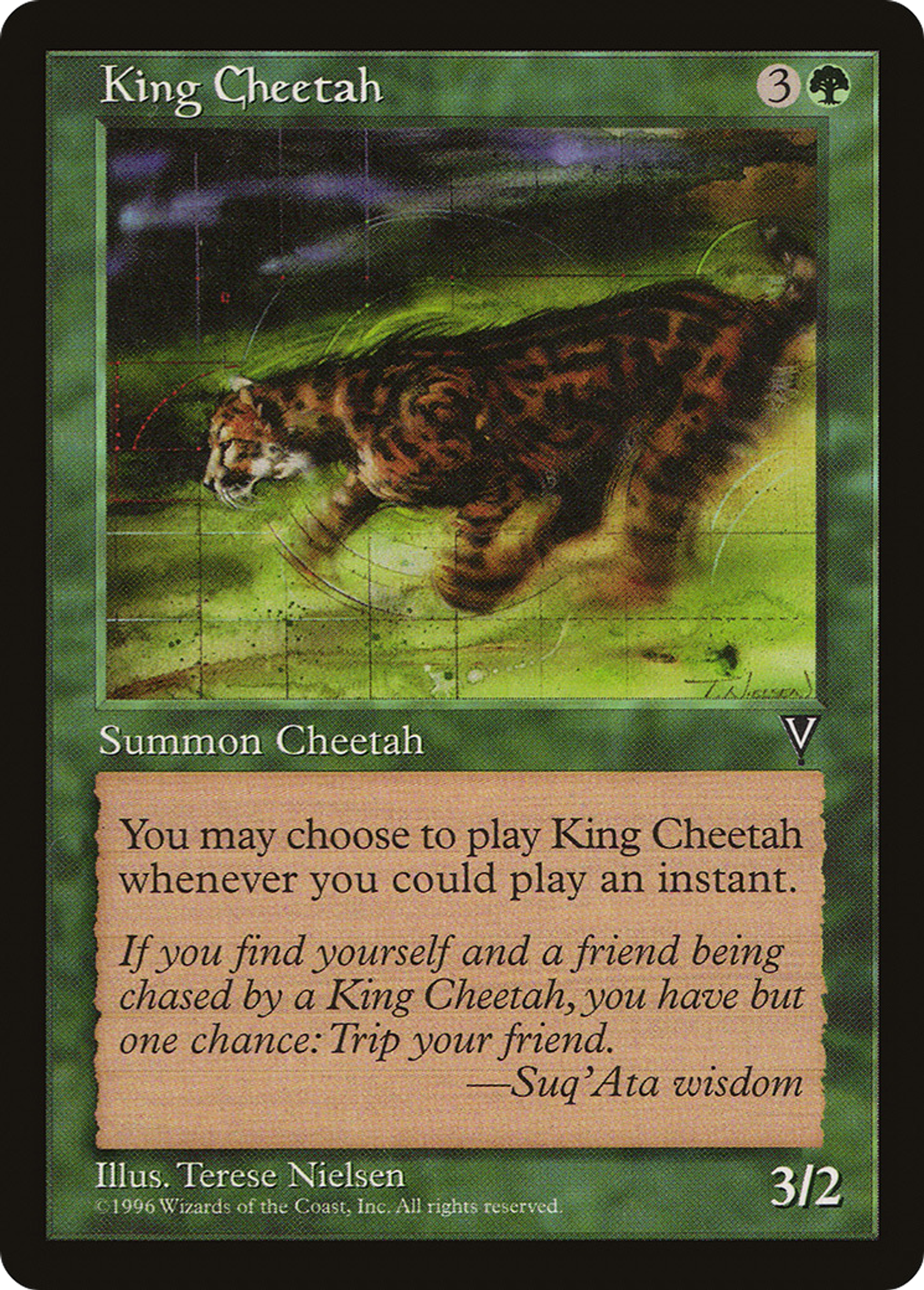 King Cheetah — Visions — Magic: The Gathering