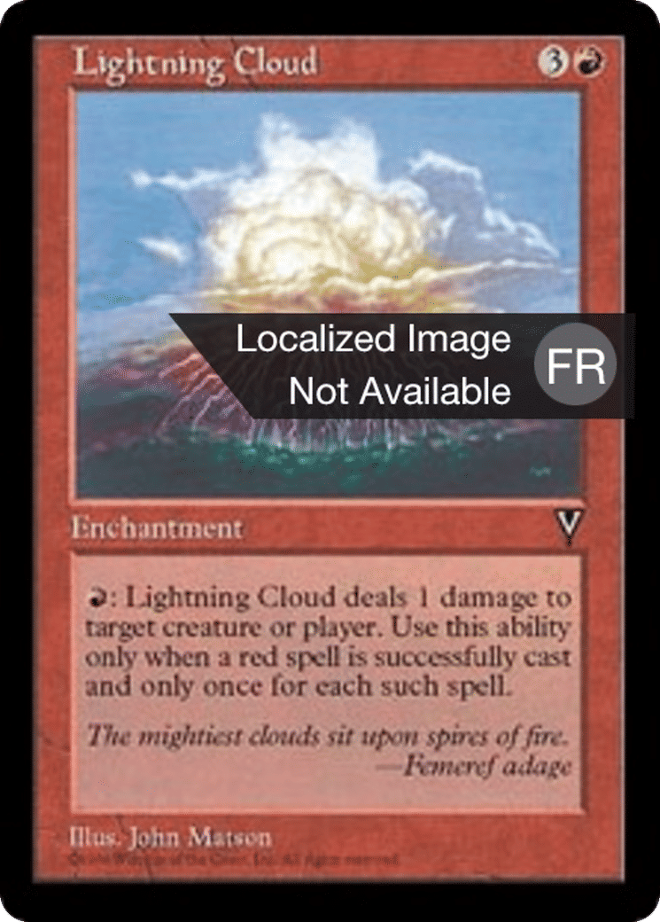 Nuage d'éclairs — Visions — Magic: The Gathering