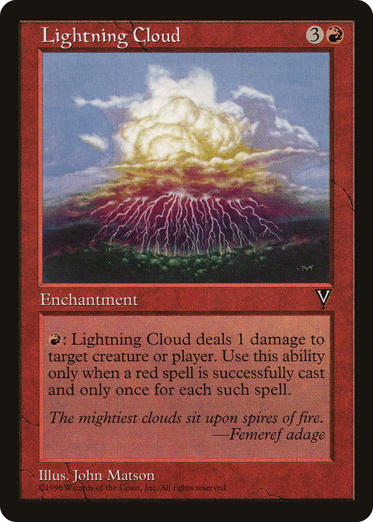 Lightning Cloud — Visions — Magic: The Gathering