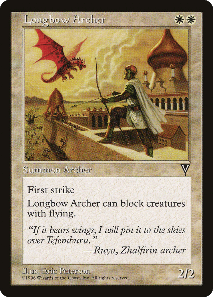 Longbow Archer — Visions — Magic: The Gathering