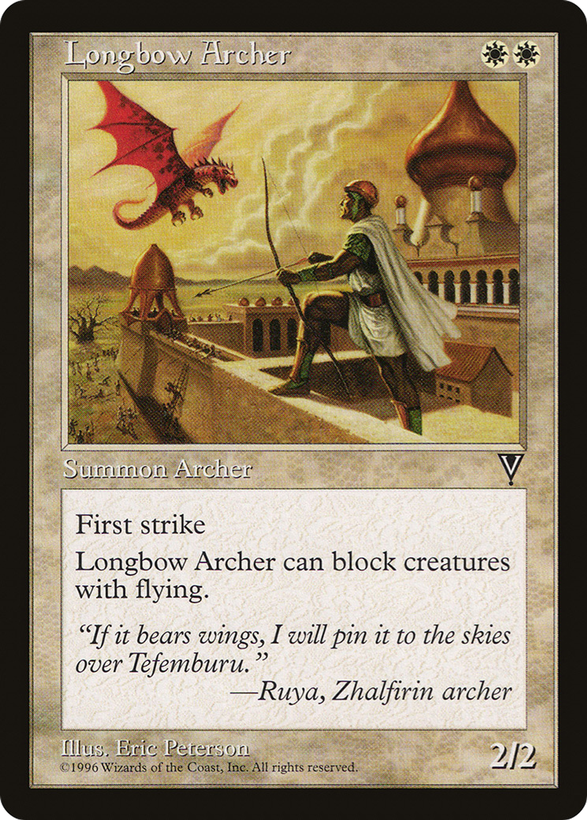 Longbow Archer — Visions — Magic: The Gathering