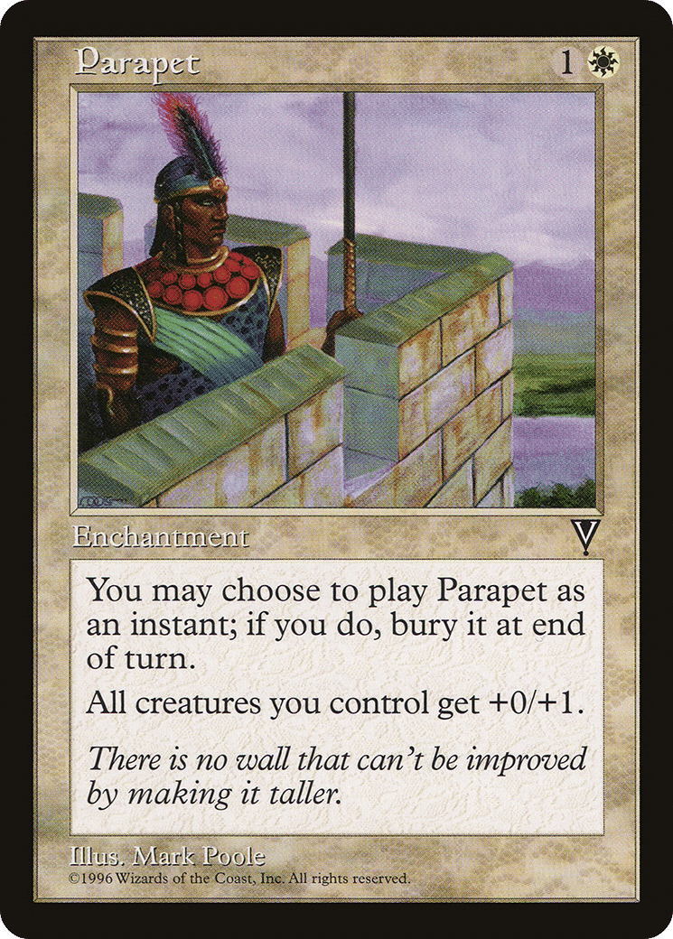 Parapet — Visions — Magic: The Gathering