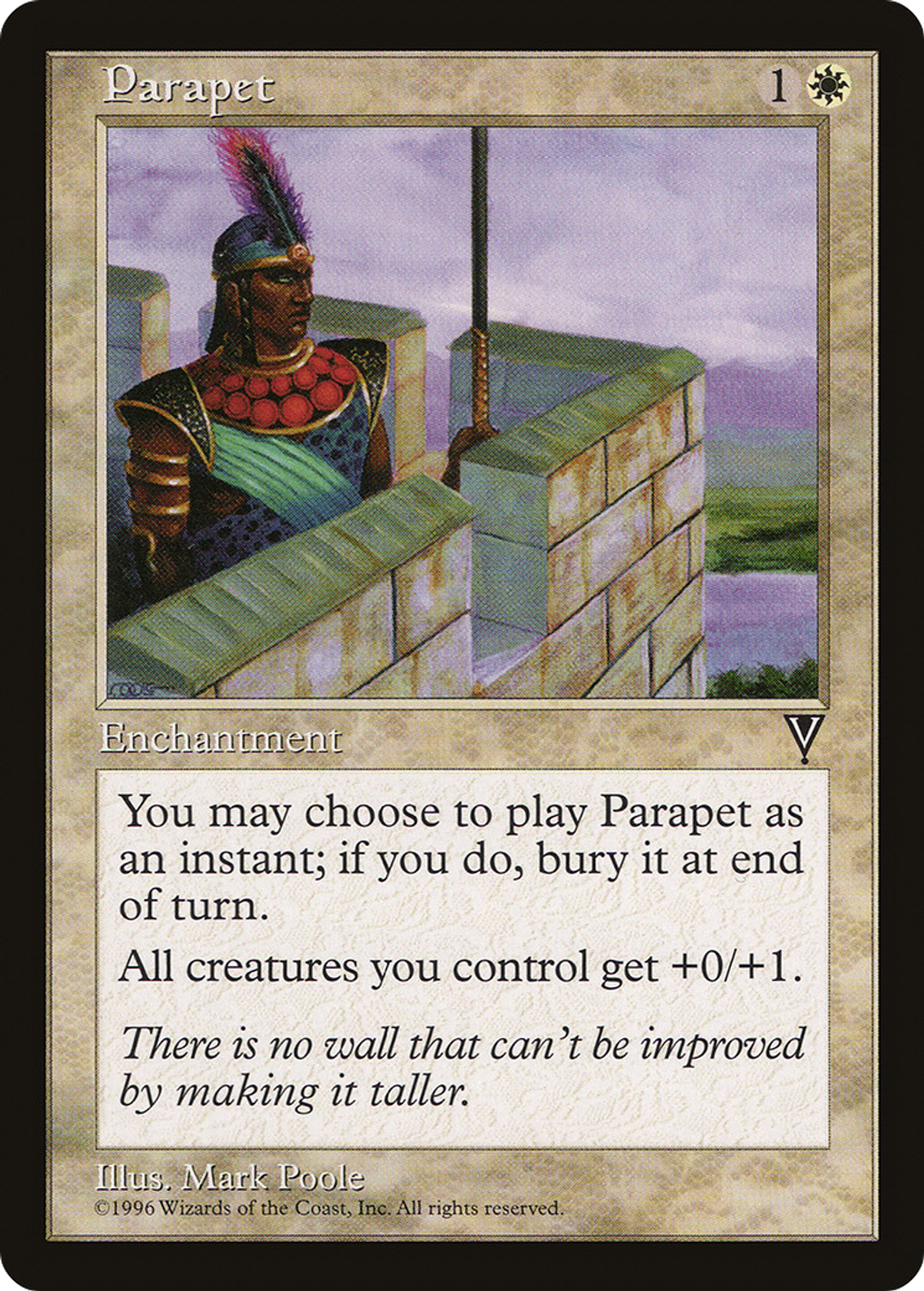 Parapet — Visions — Magic: The Gathering